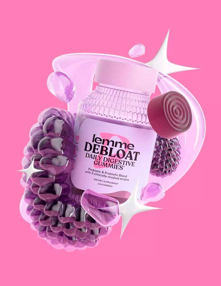 Lemme Debloat (Adiós hinchazón) 60 Gomitas
